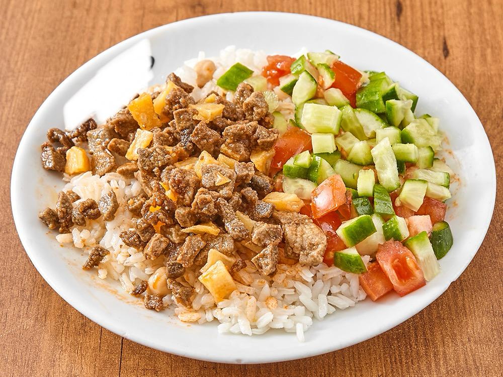 Ciğer Salatalı Pilav